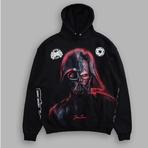 ANAKIN “BROKEN” SIDE BY SIDE PIERCE HOODIE IN BLACK